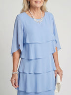 Brent | Layered Tier Midi Dress