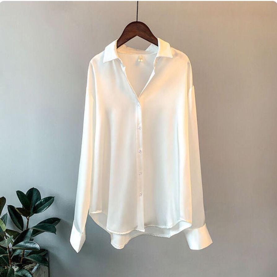 FLORENCE | Silky Long-Sleeve Blouse