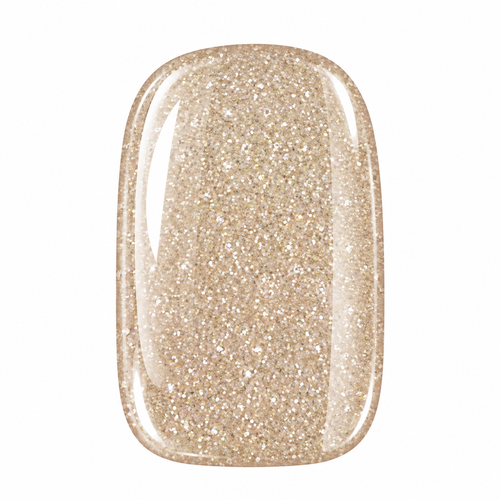 Golden Champagne gel nail sticker