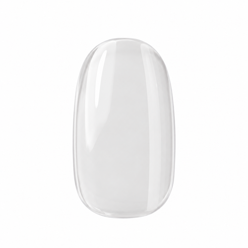Clear Snow gel nail sticker