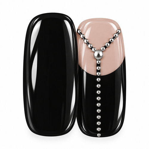 Midnight Elegance gel nail sticker