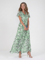 Ismeria | Floral Chiffon Maxi Dress
