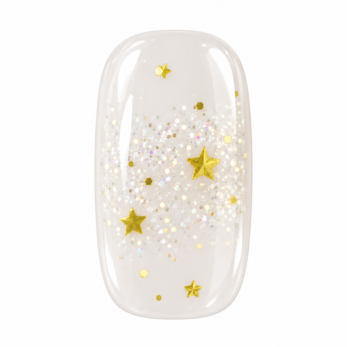 Golden Wishes gel nail sticker