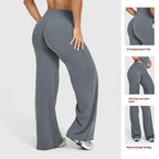 Silque™ Sculpt & Flow – High-Waisted Wide Leg Leggings