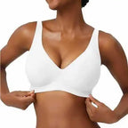 Soutien-gorge sans couture à imprimé léopard rose sans armatures, bonnet plein, doux, fin, soutien moulé, respirant et joli, décolleté en V profond, soutien-gorge push-up plus