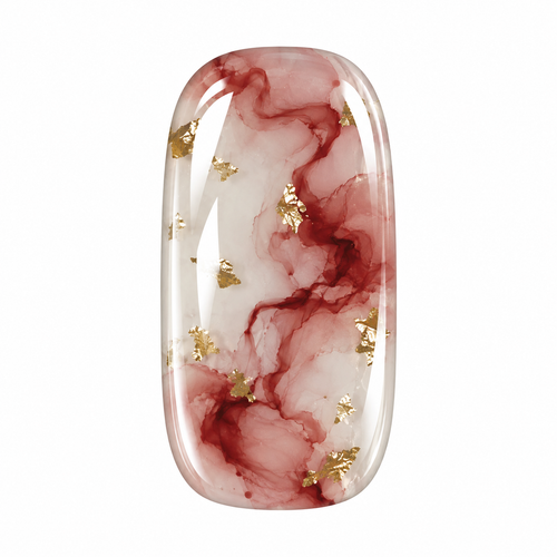 Rose Marble gel nail sticker