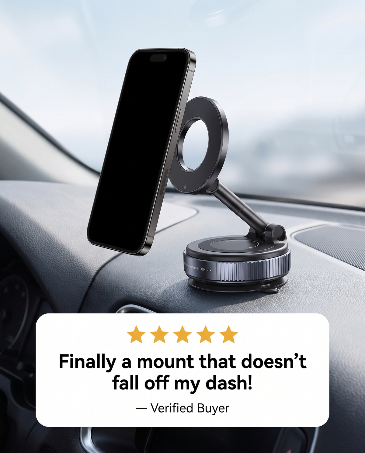 Magnetic Car Phone holder 360° – 1+1 FREE